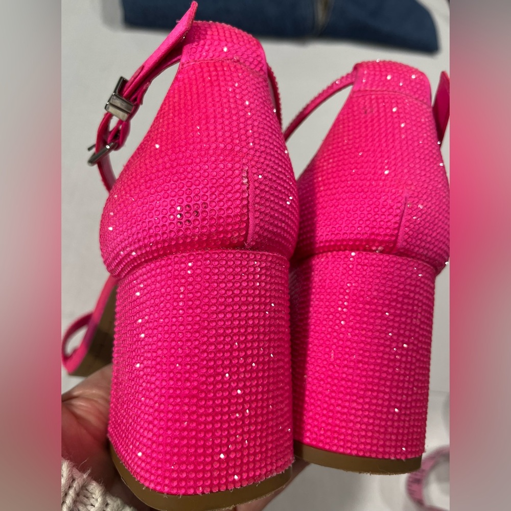 GIANNI BINI BLING OUT RHINESTONE EMBELLISHED HEEL - Picture 10 of 15